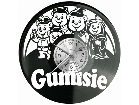 Gumisie Bajka Płyta Winylowa Zegar Ścienny Prezent Upominek Urodziny Dla Niej Dla Niego EVEVO evevo.pl V0053