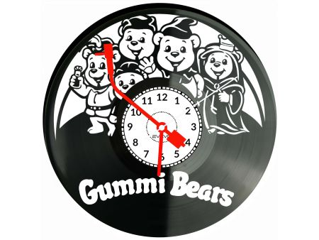 Gummi Bears Bajka Płyta Winylowa Zegar Ścienny Prezent Upominek Urodziny Dla Niej Dla Niego EVEVO evevo.pl V0053