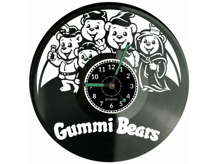 Gummi Bears Bajka Płyta Winylowa Zegar Ścienny Prezent Upominek Urodziny Dla Niej Dla Niego EVEVO evevo.pl V0053