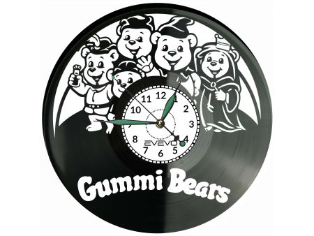 Gummi Bears Bajka Płyta Winylowa Zegar Ścienny Prezent Upominek Urodziny Dla Niej Dla Niego EVEVO evevo.pl V0053