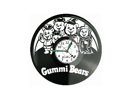 Gummi Bears Bajka Płyta Winylowa Zegar Ścienny Prezent Upominek Urodziny Dla Niej Dla Niego EVEVO evevo.pl V0053