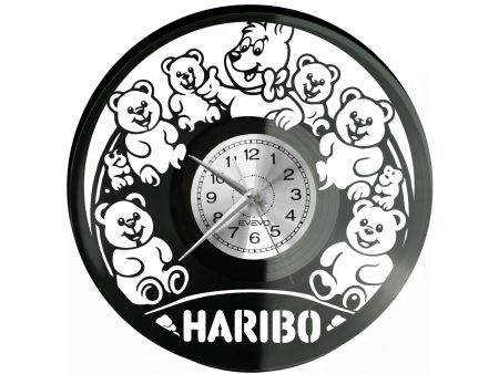 Haribo Misie Żelki Płyta Winylowa Zegar Ścienny Prezent Upominek Urodziny Dla Niej Dla Niego EVEVO evevo.pl V0055