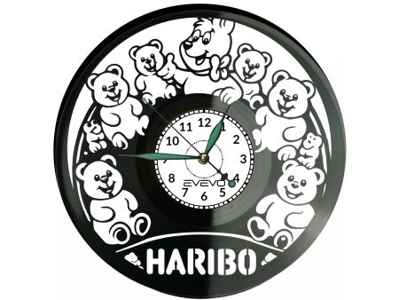 Haribo Misie Żelki Płyta Winylowa Zegar Ścienny Prezent Upominek Urodziny Dla Niej Dla Niego EVEVO evevo.pl V0055