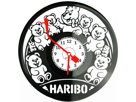 Haribo Misie Żelki Płyta Winylowa Zegar Ścienny Prezent Upominek Urodziny Dla Niej Dla Niego EVEVO evevo.pl V0055