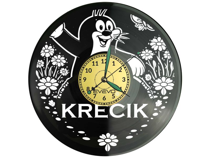 Krecik zegar ścienny, Krecik prezent, Krecik dekoracja, Krecik upominek