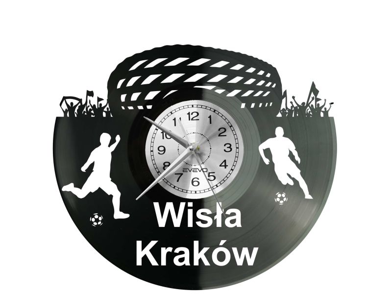 Wisła Kraków Stadion Zegar Ścienny Płyta Winylowa Nowoczesny Dekoracyjny Na Prezent Urodziny S0004