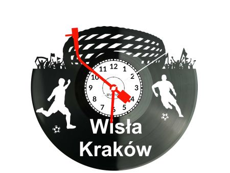 Wisła Kraków Stadion Zegar Ścienny Płyta Winylowa Nowoczesny Dekoracyjny Na Prezent Urodziny S0004