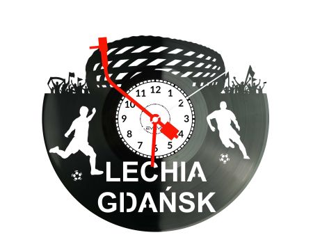 Lechia Gdańsk Stadion Zegar Ścienny Płyta Winylowa