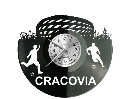 Cracovia Stadion Zegar Ścienny Płyta Winylowa