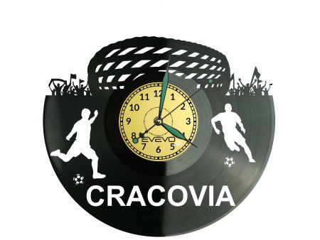 Zegar ścienny Cracovia z winylu!