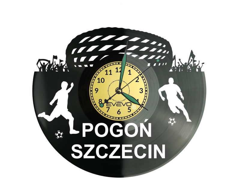 Pogoń Szczecin Zegar Ścienny Płyta Winylowa Nowoczesny Dekoracyjny Na Prezent Urodziny X0233 evevo.pl