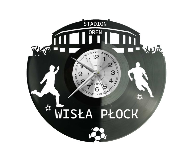 Wisła Płock Stadion Zegar Ścienny Płyta Winylowa