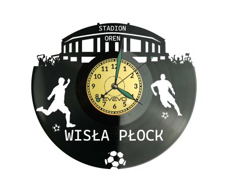 Zegar ścienny Wisła Płock z winylu! Wyjątkowa dekoracja stadionu i idealny prezent dla fana Nafciarzy