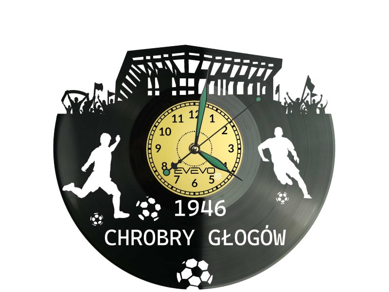 Chrobry Głogów Stadion Zegar Ścienny Płyta Winylowa