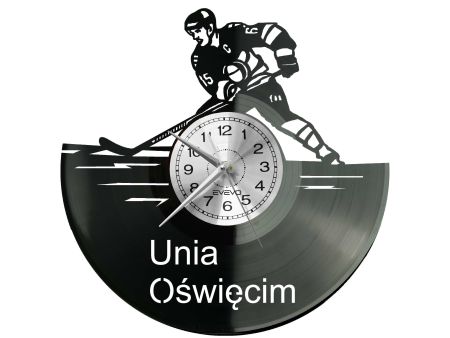 Unia Oświęcim Hokej Zegar Ścienny Płyta Winylowa Dla Fana Na Prezent Urodziny Dla Niej Dla Niego Upominek V0056