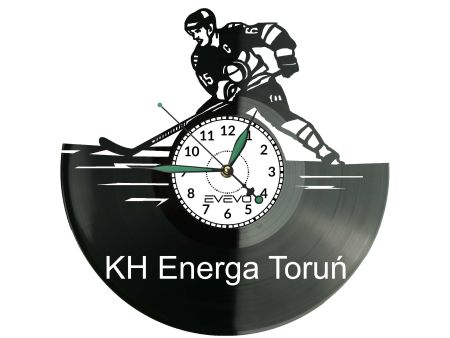 KH Energa Toruń Hokej Hokej Zegar Ścienny Płyta Winylowa Dla Fana Na Prezent Urodziny Dla Niej Dla Niego Upominek V0061