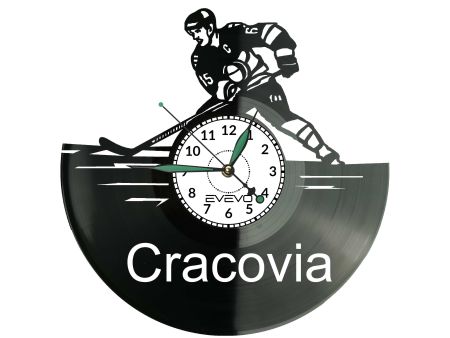 Cracovia Hokej Zegar Ścienny Płyta Winylowa Dla Fana Na Prezent Urodziny Dla Niej Dla Niego Upominek V0063