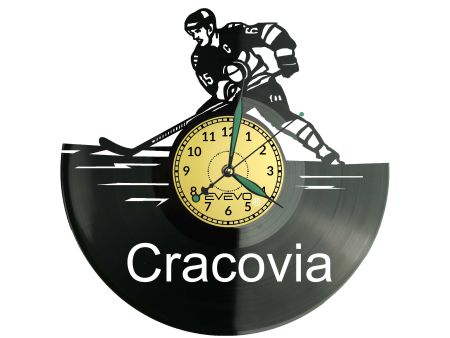 Cracovia Hokej Zegar Ścienny Płyta Winylowa Dla Fana Na Prezent Urodziny Dla Niej Dla Niego Upominek V0063