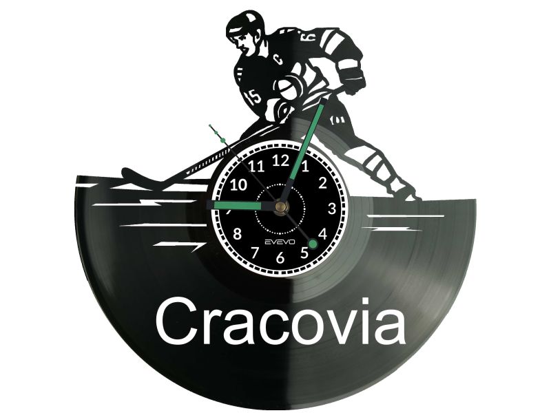 Cracovia zegar ścienny, Cracovia prezent, Cracovia dekoracja, Cracovia upominek, Cracovia hokej