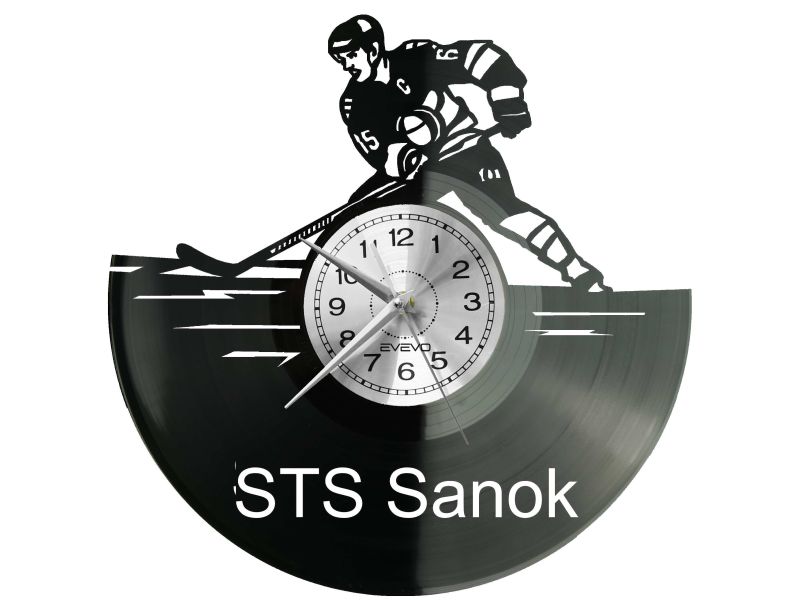 STS Sanok Hokej Zegar Ścienny