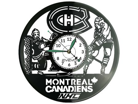 Montreal Canadiens NHL Hokej Zegar Ścienny Płyta Winylowa Dla Fana Na Prezent Urodziny Dla Niej Dla Niego Upominek V0066