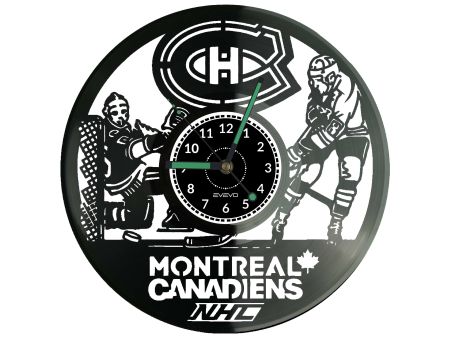 Montreal Canadiens NHL Hokej Zegar Ścienny Płyta Winylowa Dla Fana Na Prezent Urodziny Dla Niej Dla Niego Upominek V0066