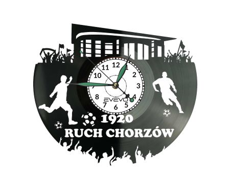 Ruch Chorzów Stadion Zegar Ścienny Płyta Winylowa Dla Fana Na Prezent Urodziny Dla Niej Dla Niego Upominek S0023