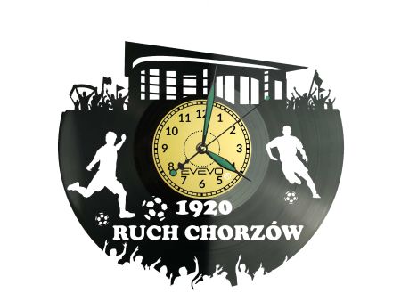 Ruch Chorzów Stadion Zegar Ścienny Płyta Winylowa Dla Fana Na Prezent Urodziny Dla Niej Dla Niego Upominek S0023