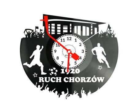 Ruch Chorzów Stadion Zegar Ścienny Płyta Winylowa Dla Fana Na Prezent Urodziny Dla Niej Dla Niego Upominek S0023