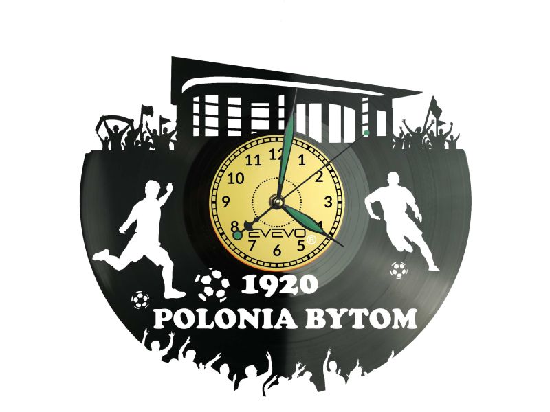 Polonia Bytom Stadion Zegar Ścienny Płyta Winylowa Dla Fana Na Prezent Urodziny Dla Niej Dla Niego Upominek S0028