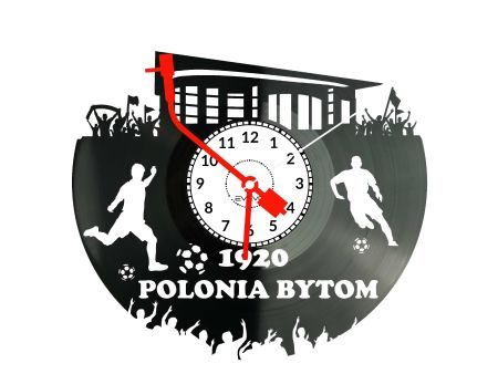 Polonia Bytom Stadion Zegar Ścienny Płyta Winylowa Dla Fana Na Prezent Urodziny Dla Niej Dla Niego Upominek S0028