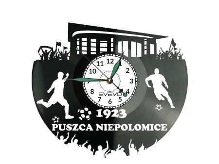 Puszcza Niepołomice Stadion Zegar Ścienny Płyta Winylowa Dla Fana Na Prezent Urodziny Dla Niej Dla Niego Upominek S0029