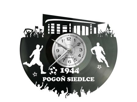 Pogoń Siedlce Stadion Zegar Ścienny Płyta Winylowa Dla Fana Na Prezent Urodziny Dla Niej Dla Niego Upominek S0031