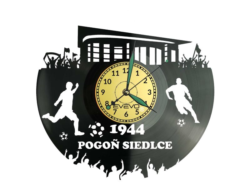 Pogoń Siedlce zegar ścienny, Pogoń Siedlce prezent, Pogoń Siedlce dekoracja, Pogoń Siedlce upominek, gadżety Pogoń Siedlce