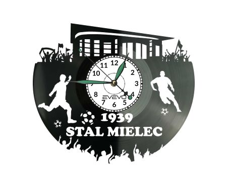 Stal Mielec Zegar Ścienny Płyta Winylowa Nowoczesny Dekoracyjny Na Prezent Urodziny S0032