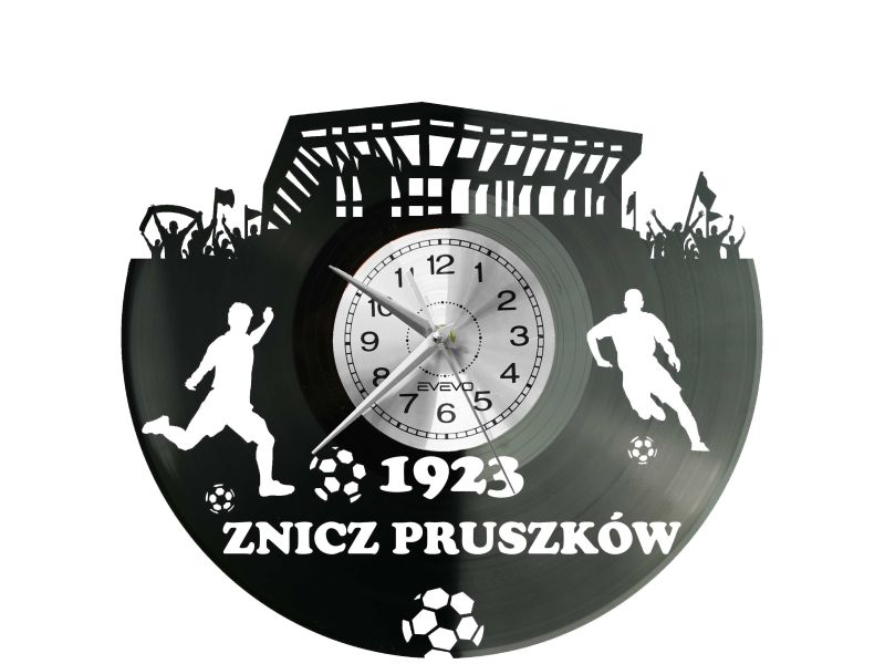 Znicz Pruszków Stadion Zegar Ścienny Płyta Winylowa Dla Fana Na Prezent Urodziny Dla Niej Dla Niego Upominek S0033