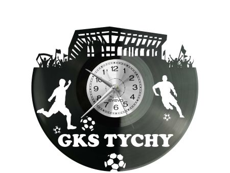 GKS Tychy Stadion Zegar Ścienny Płyta Winylowa Dla Fana Na Prezent Urodziny Dla Niej Dla Niego Upominek S0035