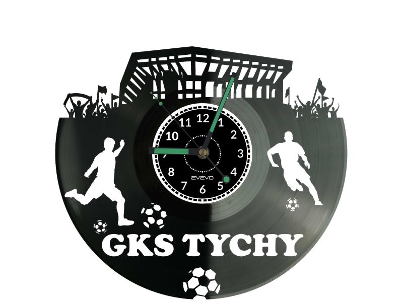 GKS Tychy zegar ścienny, GKS Tychy prezent, GKS Tychy dekoracja, GKS Tychy upominek, gadżety GKS Tychy