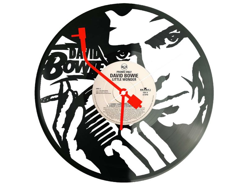 David Bowie Płyta Winylowa Zegar Ścienny Evevo Unikalna Dekoracja Dla Fanów Muzyki Rockowej I Popkultury Z0002