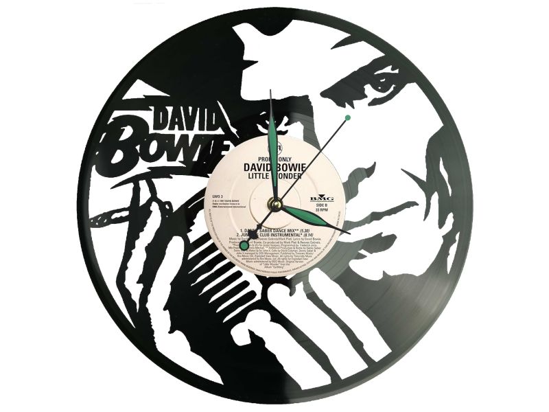 David Bowie Płyta Winylowa Zegar Ścienny Evevo Unikalna Dekoracja Dla Fanów Muzyki Rockowej I Popkultury Z0002