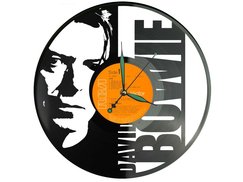 David Bowie Winyl Zegar Ścienny Płyta Winylowa Unikalna Dekoracja Dla Fanów Muzyki Rockowej I Popkultury EVEVO Z0005