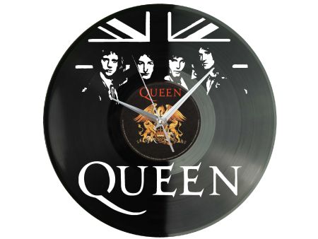 Queen Winyl Zegar Ścienny Płyta Winylowa Unikalna Dekoracja Dla Fanów Muzyki Rockowej I Popkultury EVEVO Z0007