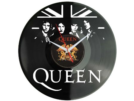 Queen Winyl Zegar Ścienny Płyta Winylowa Unikalna Dekoracja Dla Fanów Muzyki Rockowej I Popkultury EVEVO Z0007