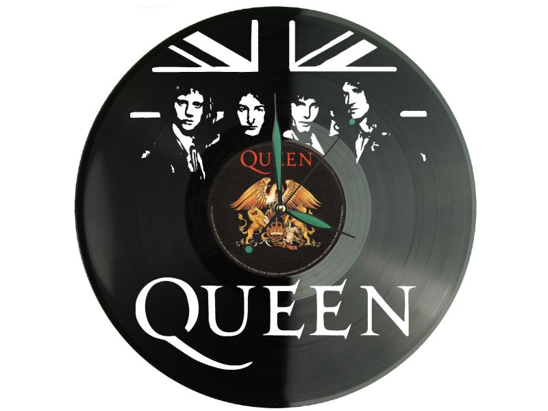 Queen Płyta Winylowa Zegar Ścienny Unikalna Dekoracja Dla Fanów Muzyki Rockowej I Popkultury EVEVO Z0006