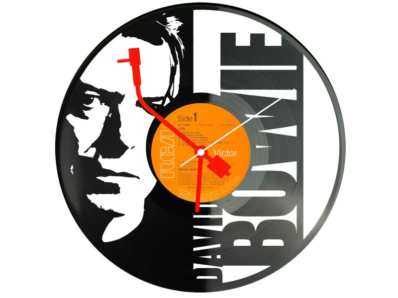 David Bowie Płyta Winylowa Zegar Ścienny Unikalna Dekoracja Dla Fanów Muzyki Rockowej I Popkultury EVEVO Z0006