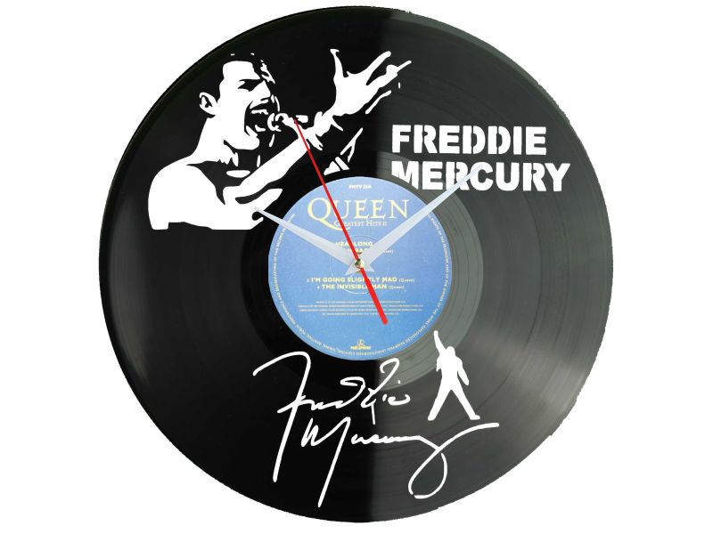 Queen Płyta Winylowa Zegar Ścienny Unikalna Dekoracja Dla Fanów Muzyki Rockowej I Popkultury EVEVO Z0009