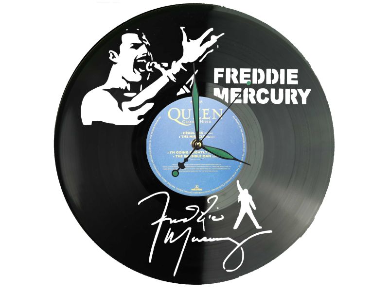 Queen Płyta Winylowa Zegar Ścienny Unikalna Dekoracja Dla Fanów Muzyki Rockowej I Popkultury EVEVO Z0009