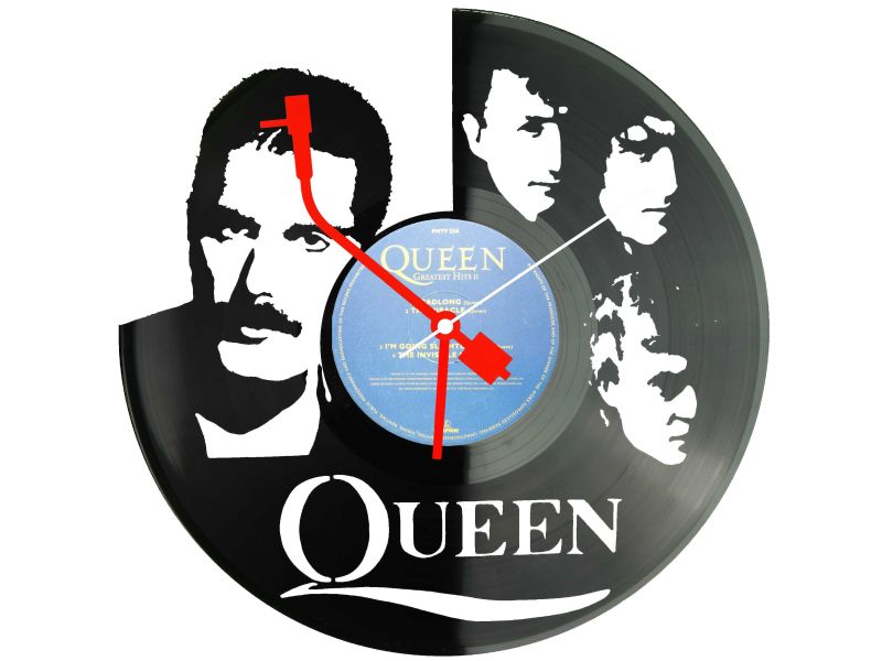 Queen Płyta Winylowa Zegar Ścienny Unikalna Dekoracja Dla Fanów Muzyki Rockowej I Popkultury EVEVO Z0010