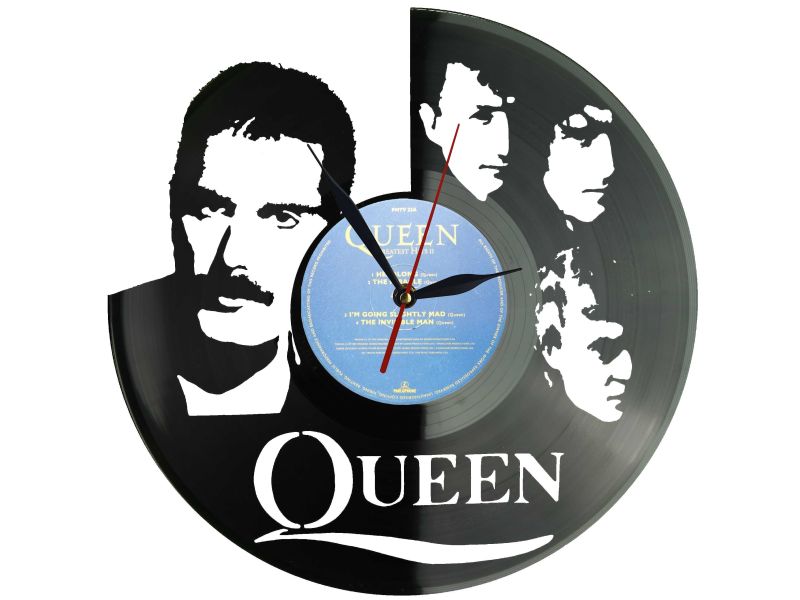 Queen Płyta Winylowa Zegar Ścienny Unikalna Dekoracja Dla Fanów Muzyki Rockowej I Popkultury EVEVO Z0010