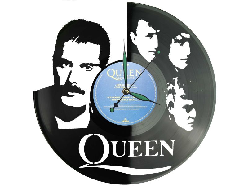 Queen Płyta Winylowa Zegar Ścienny Unikalna Dekoracja Dla Fanów Muzyki Rockowej I Popkultury EVEVO Z0010